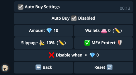 Autobuy Settings